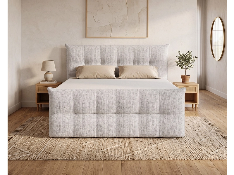 Boxspringbett ANGORA silber