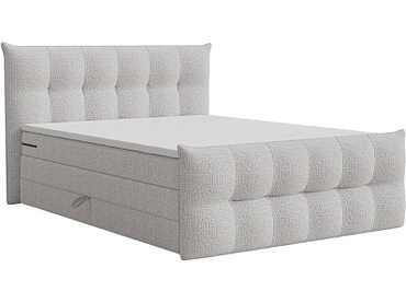 Boxspringbett ANGORA silber
