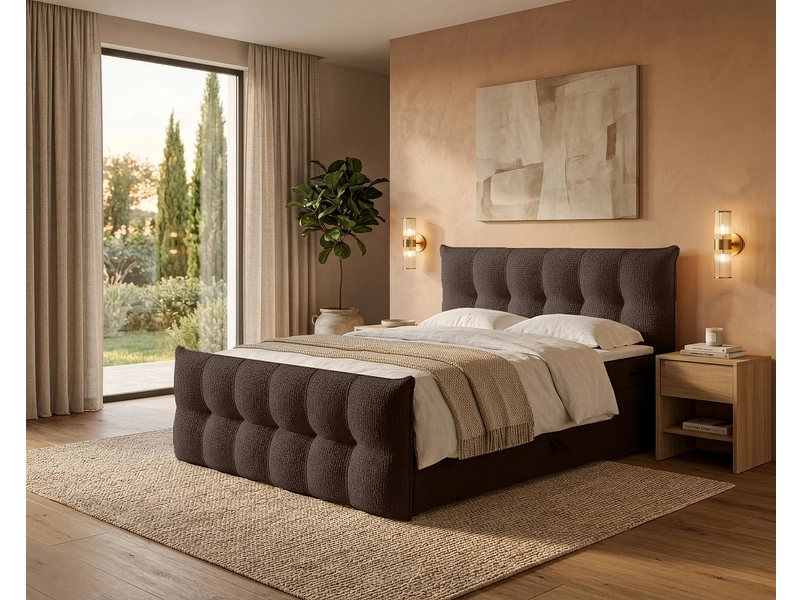 Boxspringbett ANGORA braun