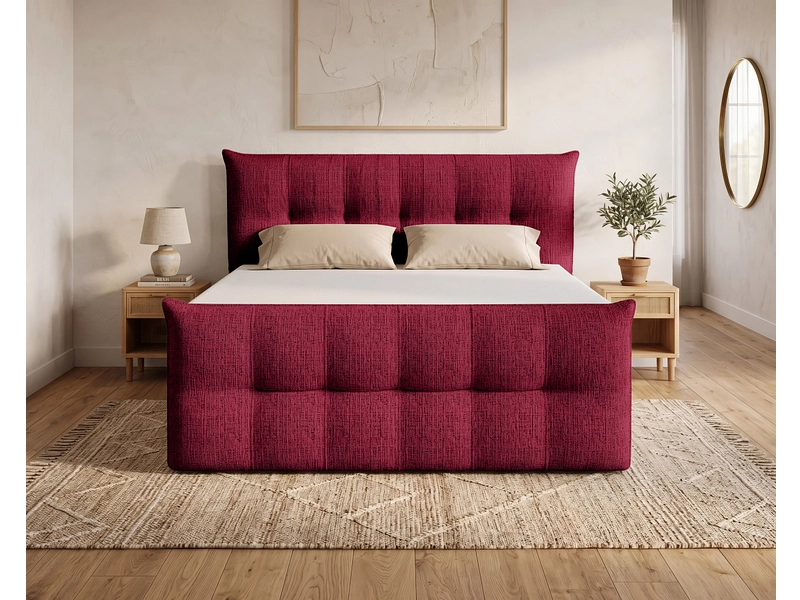Boxspringbett ANGORA rot