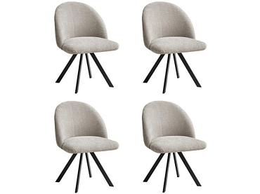 BOBOCHIC Lot de 4 chaises LALIE BOBOCHIC Lot de 4 chaises LALIE