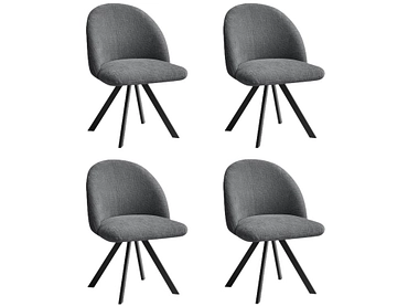 BOBOCHIC Set mit 4 Stühlen LALIE