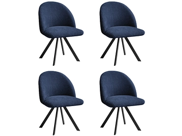 BOBOCHIC Lot de 4 chaises LALIE BOBOCHIC Lot de 4 chaises LALIE