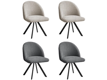 BOBOCHIC Set mit 4 Stühlen LALIE