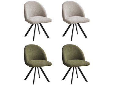 BOBOCHIC Set mit 4 Stühlen LALIE