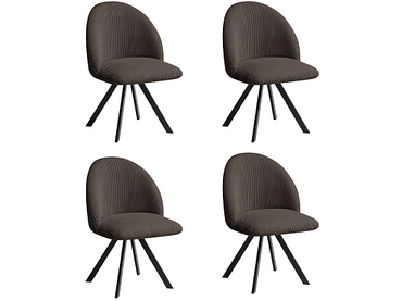 BOBOCHIC Set mit 4 Stühlen LALIE