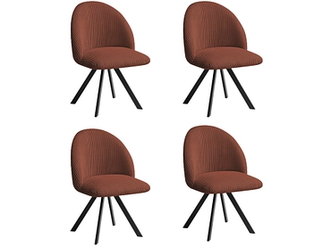 BOBOCHIC Set mit 4 Stühlen LALIE