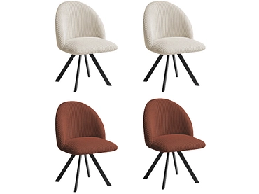 BOBOCHIC Lot de 4 chaises LALIE