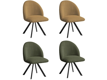 BOBOCHIC Set mit 4 Stühlen LALIE