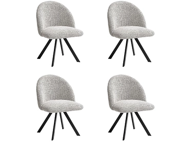 BOBOCHIC Lot de 4 chaises LALIE BOBOCHIC Lot de 4 chaises LALIE