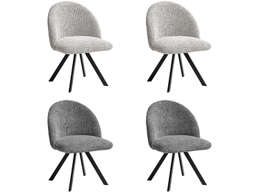 BOBOCHIC Set mit 4 Stühlen LALIE