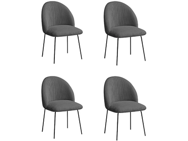 BOBOCHIC Set mit 4 Stühlen LALIE