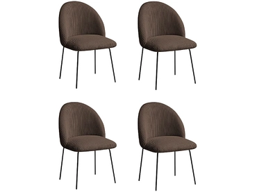 BOBOCHIC Lot de 4 chaises LALIE