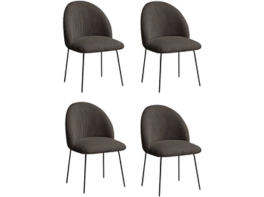 BOBOCHIC Lot de 4 chaises LALIE