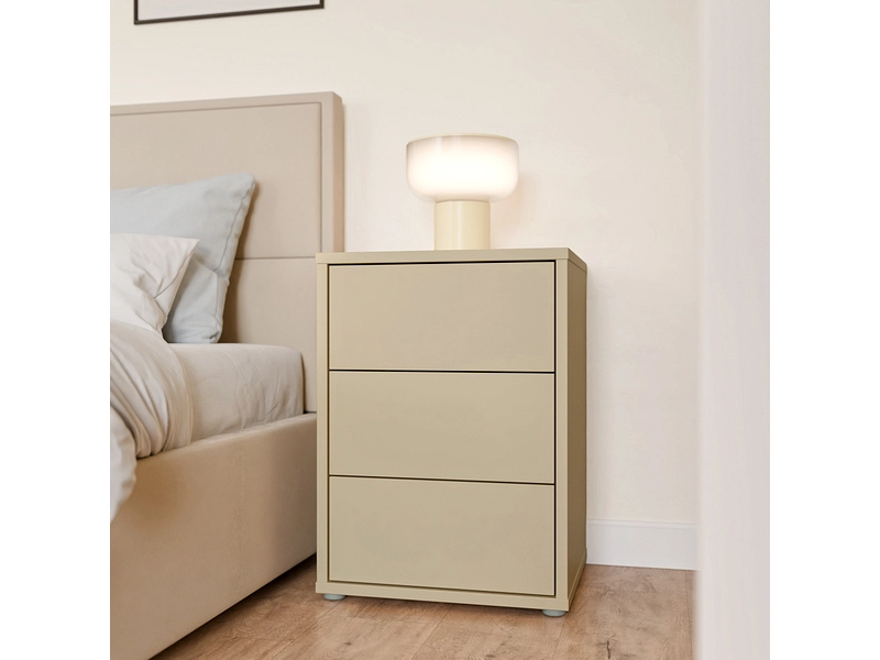 Nachttisch ALICE SPRINGS 3 Schubladen