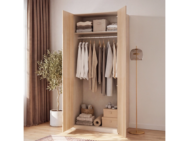 Armoire portes battantes OSAKA chêne Armoire portes battantes OSAKA chêne