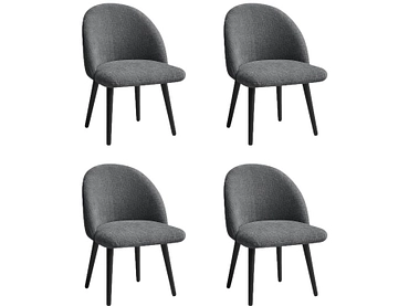 BOBOCHIC Set mit 4 Stühlen LALIE