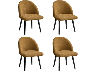 BOBOCHIC Lot de 4 chaises LALIE