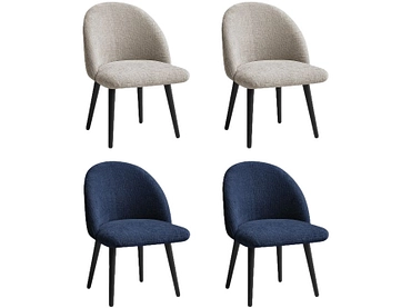BOBOCHIC Lot de 4 chaises LALIE BOBOCHIC Lot de 4 chaises LALIE