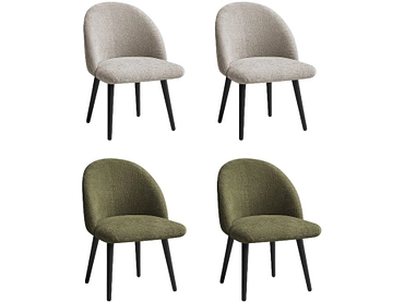 BOBOCHIC Lot de 4 chaises LALIE