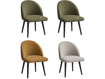 BOBOCHIC Set mit 4 Stühlen LALIE