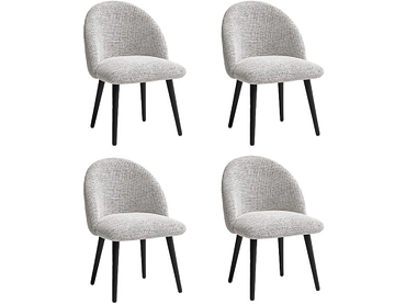 BOBOCHIC Lot de 4 chaises LALIE