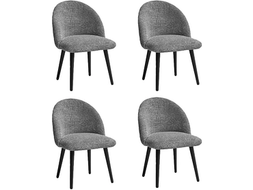 BOBOCHIC Lot de 4 chaises LALIE