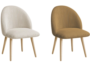 BOBOCHIC Lot de 2 chaises LALIE