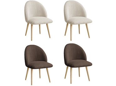 BOBOCHIC Lot de 4 chaises LALIE BOBOCHIC Lot de 4 chaises LALIE