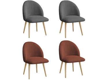 BOBOCHIC Lot de 4 chaises LALIE BOBOCHIC Lot de 4 chaises LALIE