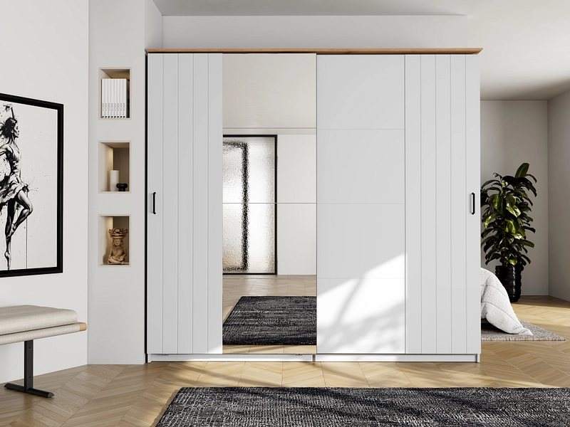Schwebetürenschrank ALBA weiss