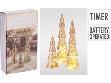 Set di 3 alberi di Natale LED MERRY Set di 3 alberi di Natale LED MERRY