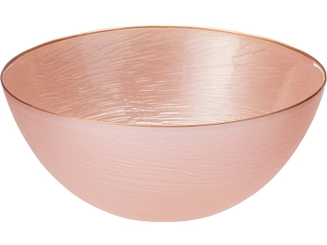Insalatiera MERRY vetro rosa