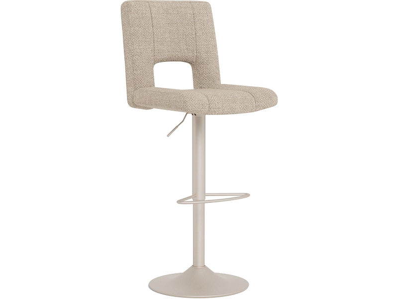 Einstellbarer Barhocker SYLVIA stoff beige