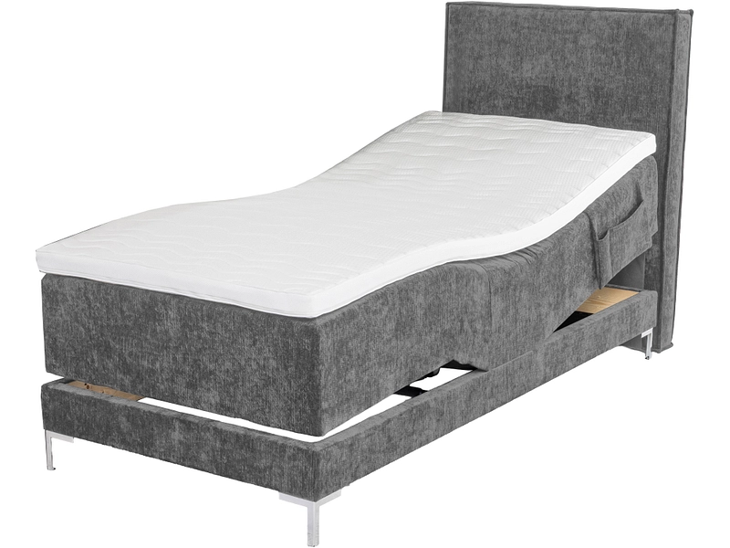 Boxspring eletttrico HUNTER grigio Boxspring eletttrico HUNTER grigio