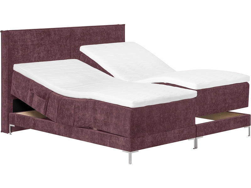 Boxspring électrique HUNTER bordeaux Boxspring électrique HUNTER bordeaux