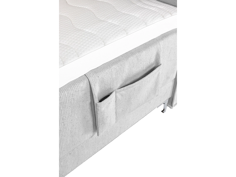 Elektrisches Boxspringbett HUNTER hellgrau Elektrisches Boxspringbett HUNTER hellgrau