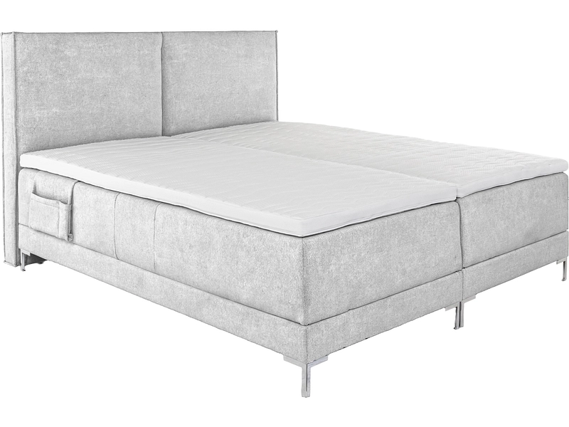 Elektrisches Boxspringbett HUNTER hellgrau Elektrisches Boxspringbett HUNTER hellgrau