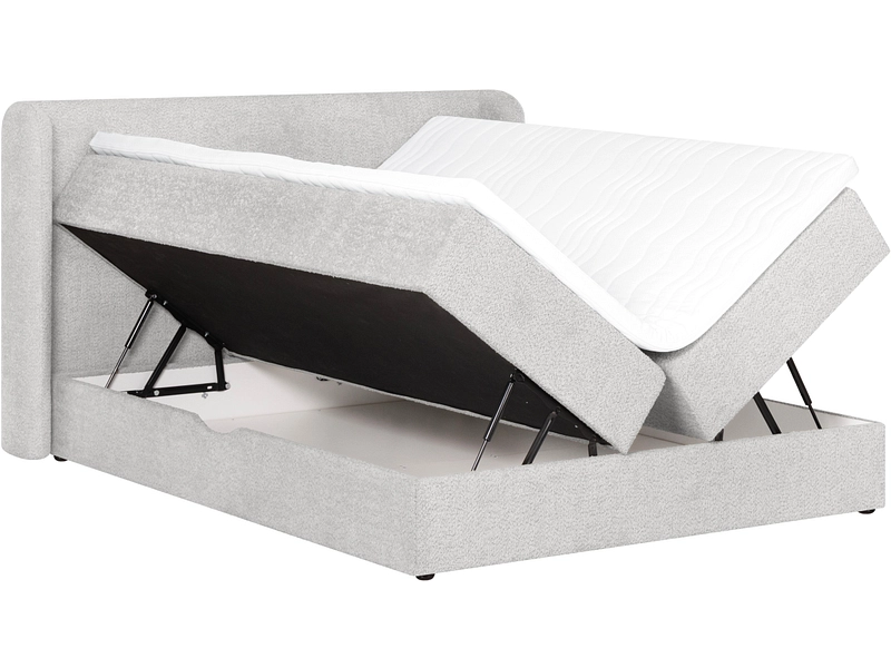 Boxspring MARGOT gris clair Boxspring MARGOT gris clair