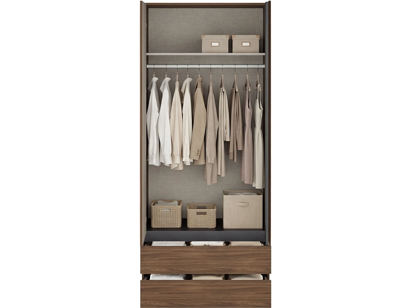 Armoire portes battantes OSAKA noyer Armoire portes battantes OSAKA noyer