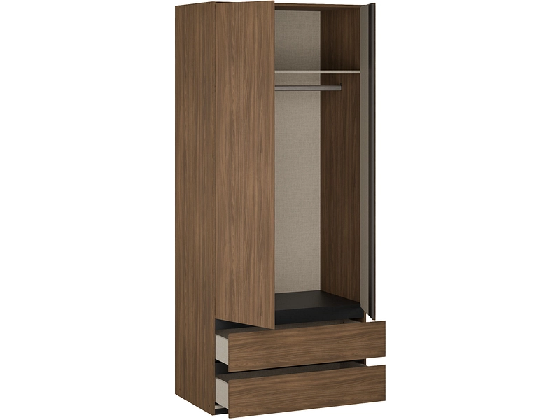 Armoire portes battantes OSAKA noyer Armoire portes battantes OSAKA noyer