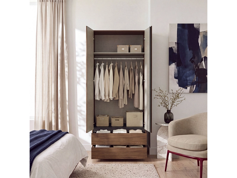 Armoire portes battantes OSAKA noyer Armoire portes battantes OSAKA noyer
