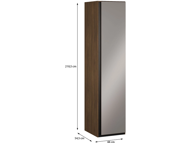Armoire portes battantes OSAKA noyer Armoire portes battantes OSAKA noyer