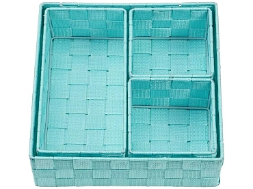 Set Aufbewahrungsboxen IRINA blau