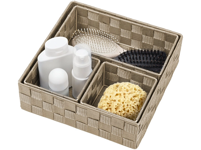 Set Aufbewahrungsboxen IRINA taupe