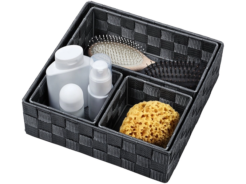 Set Aufbewahrungsboxen IRINA schwarz