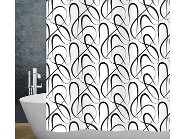 DIAQUA Duschvorhang SWING weiss
