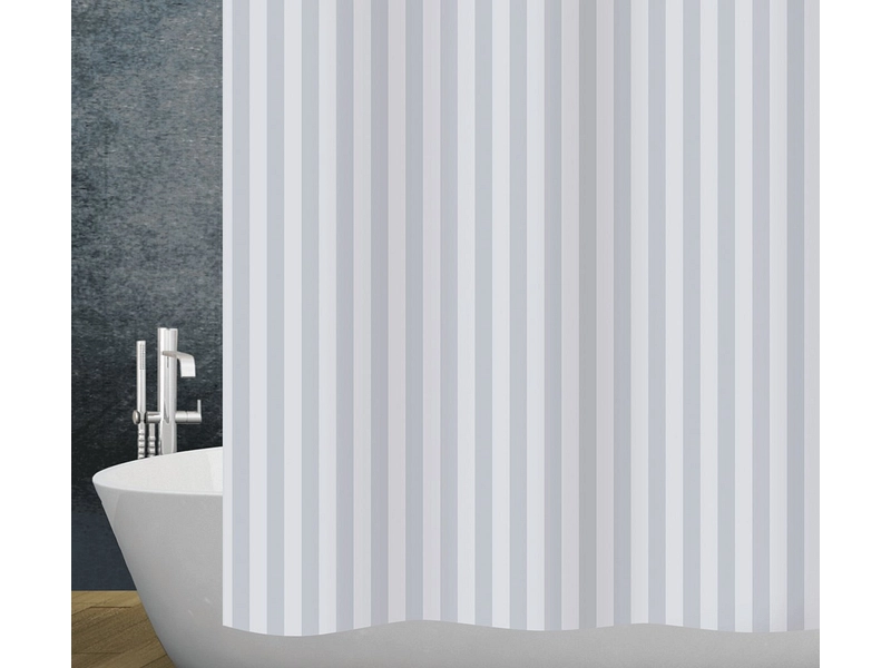 DIAQUA Duschvorhang STRIPE weiss DIAQUA Duschvorhang STRIPE weiss