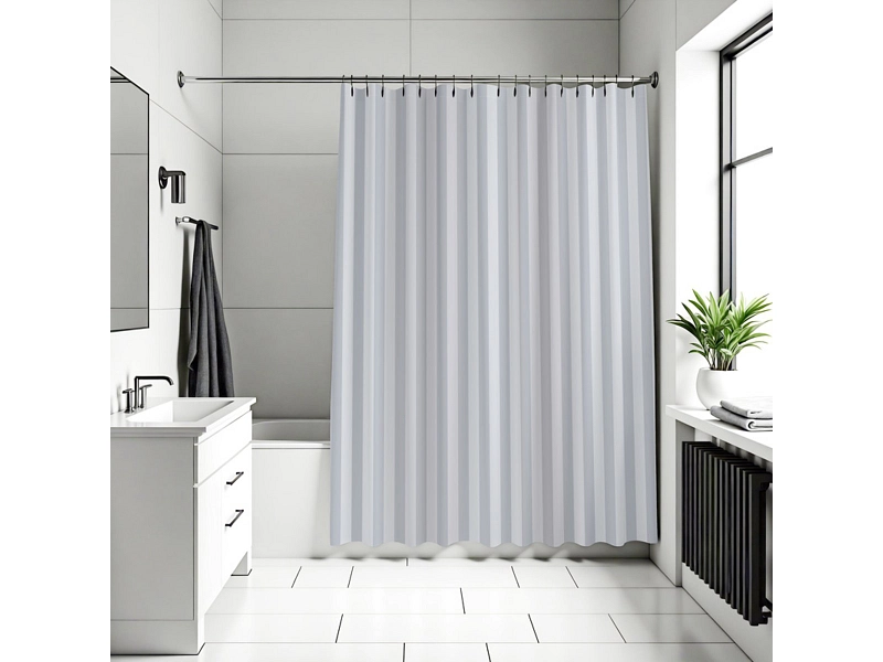 DIAQUA Duschvorhang STRIPE weiss