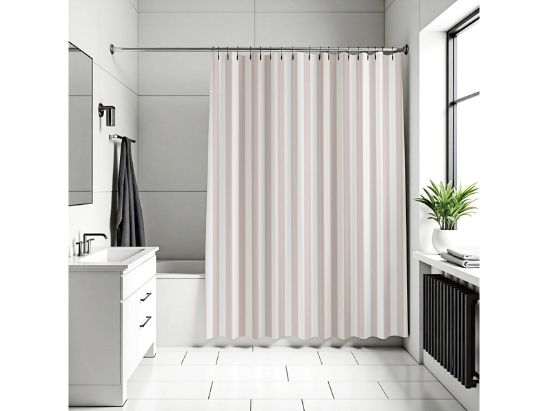 DIAQUA Duschvorhang STRIPE weiss DIAQUA Duschvorhang STRIPE weiss